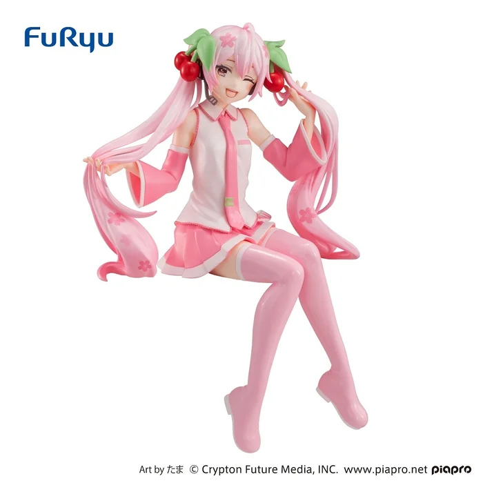 Hatsune Miku: Sakura Miku Wink Ver. Noodle Stopper Figure 3 Hatsune Miku: Sakura Miku Wink Ver. Noodle Stopper Figure