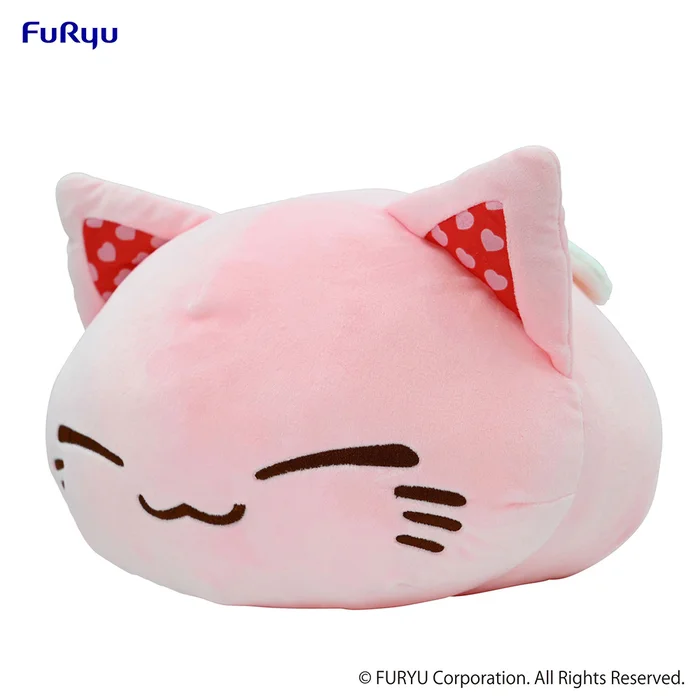 Nemuneko Cat Cupid Pink Big Plush Toy 4 Nemuneko Cat Cupid Pink Big Plush Toy - Image 2
